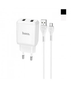 Сетевое зарядное устройство Hoco N7 2 USB 2.1A Micro