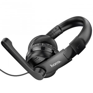 Навушники накладні ігрові Hoco W103 чорні з мікрофоном