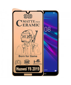 9D Скло Huawei Y6 2019 – Ceramics Matte (Матове)
