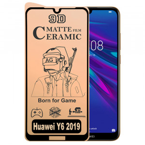 9D Стекло Huawei Y6 2019 – Ceramics Matte (Матовое)