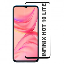 3D Стекло Infinix Hot 10 lite – Full Glue (полный клей)