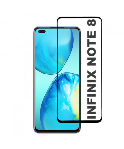  3D Стекло Infinix Note 8 – Full Glue (полный клей)