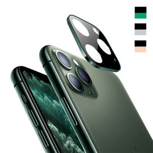 3D Скло для камери Apple iPhone 11 Pro Max - Металева рамка