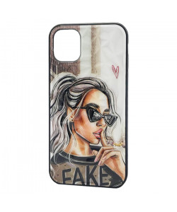 Чехол iPhone 11 Pro – Lady Fake Fashion Mix