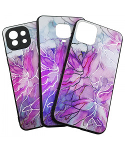Силиконовый Чехол iPhone 11 Pro – Мрамор UV Pink