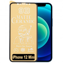 9D Стекло iPhone 12 Mini – Ceramics Matte (Матовое)