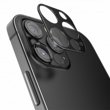 3D Скло для камери Apple iPhone 12 Pro Max - Чорне 