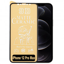 9D Стекло iPhone 12 Pro Max – Ceramics Matte (Матовое)