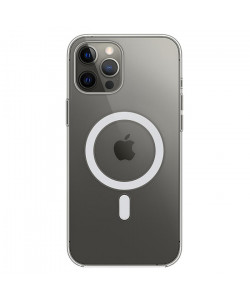 Силіконовий Чохол iPhone 12 Pro Max – MagSafe (Прозорий)