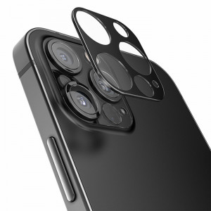 3D Скло для камери Apple iPhone 12 Pro - Чорне 