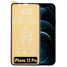 9D Стекло iPhone 12 Pro – Ceramics Matte (Матовое)