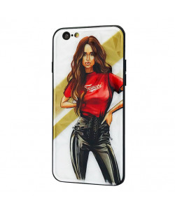 Чохол iPhone 7 – Ladies Girl Fashion Mix (Червоний)