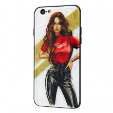 Чохол iPhone SE (2020) – Ladies Girl Fashion Mix (Червоний)