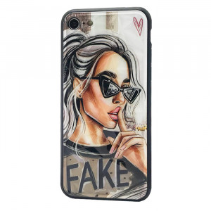Чехол iPhone SE (2020) – Lady Fake Fashion Mix