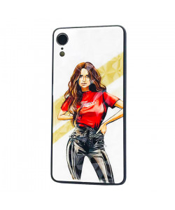 Чехол iPhone XR – Ladies Girl Fashion Mix (Красный)