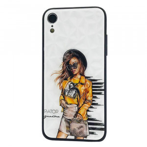 Чехол iPhone XR – Ladies Girl Fashion Mix (Желтый)