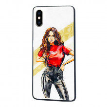 Чехол iPhone XS Max – Ladies Girl Fashion Mix (Красный)