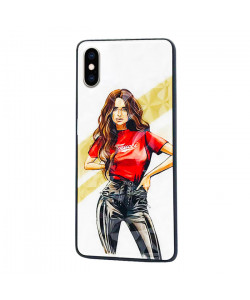 Чохол iPhone XS Max – Ladies Girl Fashion Mix (Червоний)