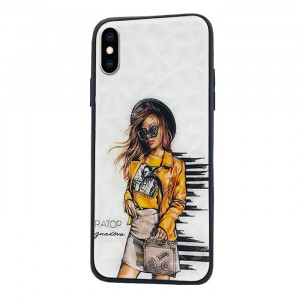 Чехол iPhone XS Max – Ladies Girl Fashion Mix (Желтый)
