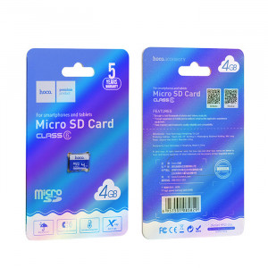 Карта памяти Micro SD 4GB (Class 6) – Hoco 6