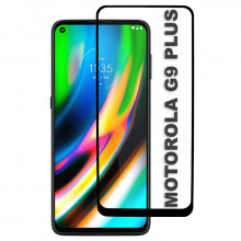 3D Стекло Motorola G9 Plus – Full Glue (полный клей)