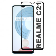 3D Скло Realme C21 - Full Glue (повний клей)