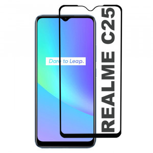 3D Стекло Realme C25 – Full Glue (С полным клеем)