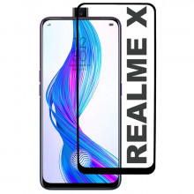 3D Стекло Realme X – Full Glue (полный клей)