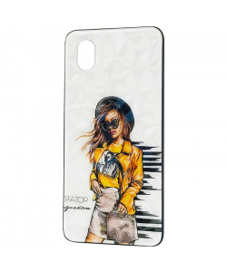 Чехол Samsung Galaxy A01 Core – Ladies Girl Fashion Mix (Желтый)