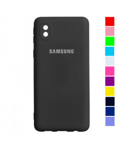 Чохол Samsung Galaxy A01 Core – FULL Silicone Case + Захист камери
