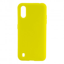 Силиконовый Чехол Samsung Galaxy A01 – Full Cover (Желтый)