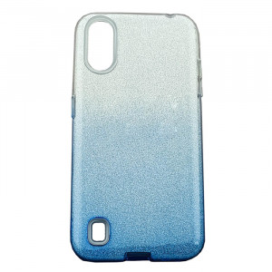 Цветной чехол Samsung Galaxy A01 – Shine (Градиент синий)