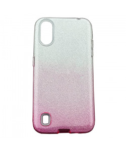 Цветной чехол Samsung Galaxy A01 – Shine (Градиент розовый)