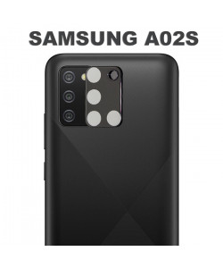 3D Скло для камери Samsung Galaxy A02S - Чорне 