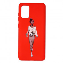 Силіконовий чохол Samsung Galaxy A02s - ART Lady Red