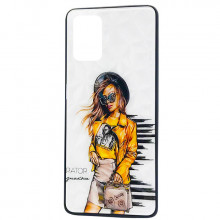 Чохол Samsung Galaxy A02s – Ladies Girl Fashion Mix (Жовтий)