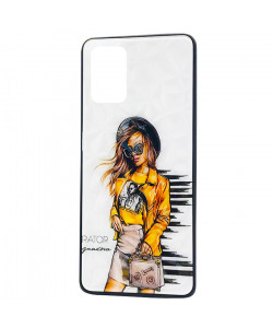 Чохол Samsung Galaxy A02s – Ladies Girl Fashion Mix (Жовтий)