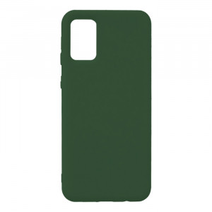 Силиконовый Чехол Samsung Galaxy A03s (A037) – Full Cover (Темно-зеленый)