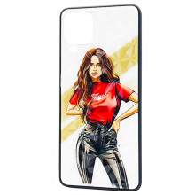 Чехол Samsung Galaxy A12 (A125) – Ladies Girl Fashion Mix (Красный)