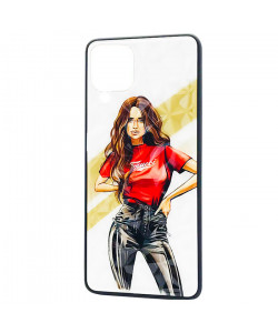 Чохол Samsung Galaxy A12 (A125) – Ladies Girl Fashion Mix (Червоний)