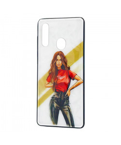 Чехол Samsung Galaxy A20S – Ladies Girl Fashion Mix (Красный)