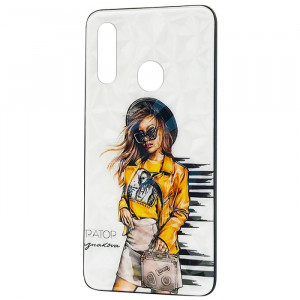 Чехол Samsung Galaxy A20S – Ladies Girl Fashion Mix (Желтый)