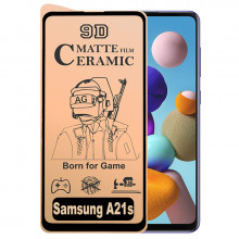 9D Скло Samsung Galaxy A21s – Ceramics Matte (Матове)