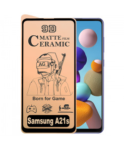 9D Стекло Samsung Galaxy A21s – Ceramics Matte (Матовое)