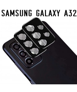 3D Стекло для камеры Samsung Galaxy A32 – Черное