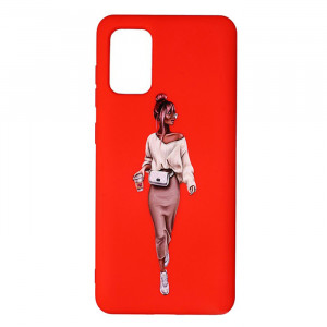 Силіконовий чохол Samsung Galaxy A32 - ART Lady Red