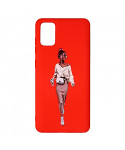 Силиконовый чехол Samsung Galaxy A41 (2020) – ART Lady Red