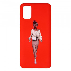 Силіконовий чохол Samsung Galaxy A41 (2020) - ART Lady Red