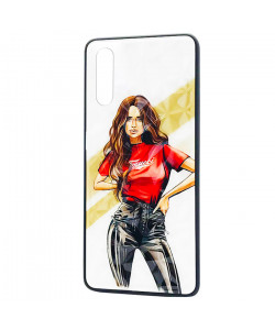 Чехол Samsung Galaxy A50 – Ladies Girl Fashion Mix (Красный)