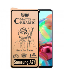 9D Скло Samsung Galaxy A71 – Ceramics Matte (Матове)